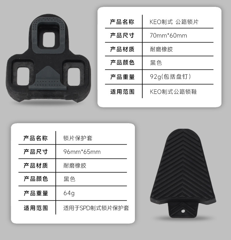 Педали для велосипеда 公路自行车锁踏锁片适用spd禧玛诺/look keo锁片保护套锁踏转平踏 Riro