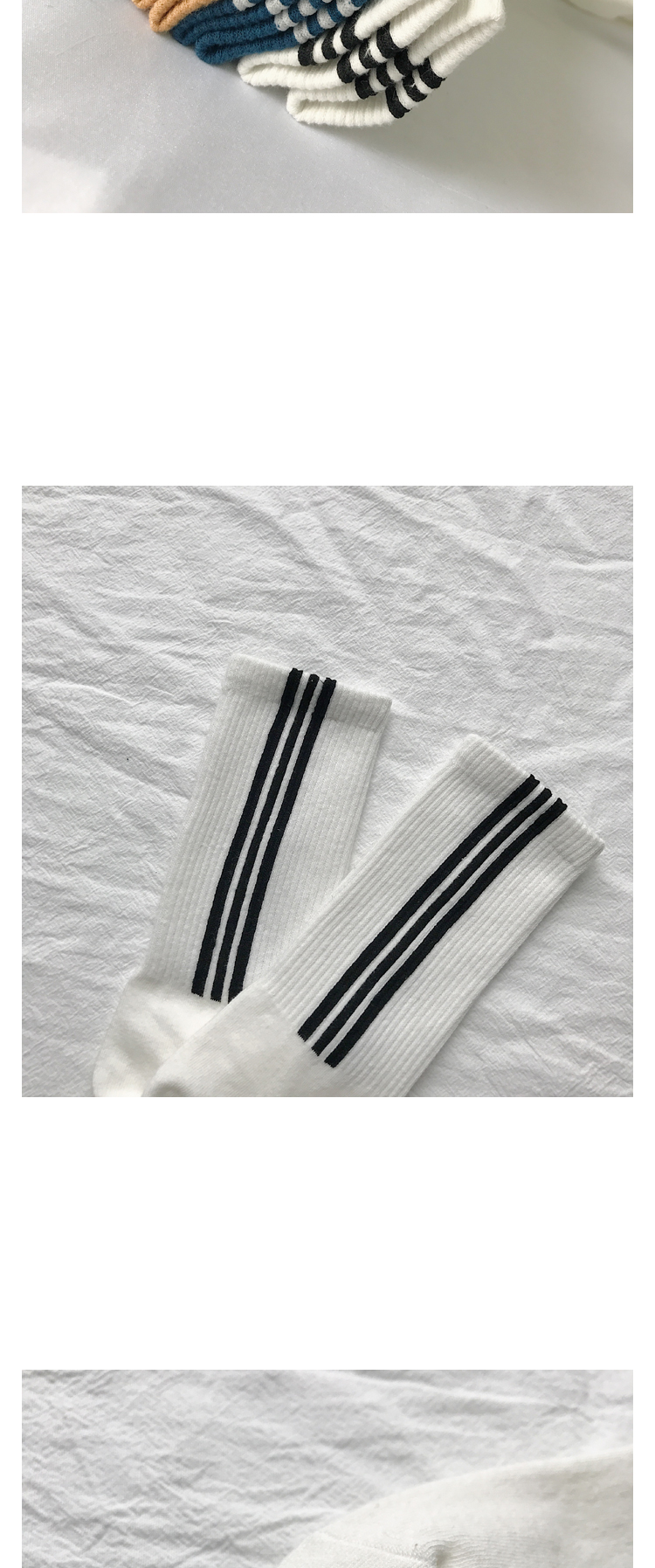 Fang Shao quần áo nam phiên bản Hàn Quốc của đôi tất mùa xuân vớ cotton thời trang ba thanh để giữ ấm vớ vớ nam xu hướng hoang dã vớ nam nữ thu đông cao cấp