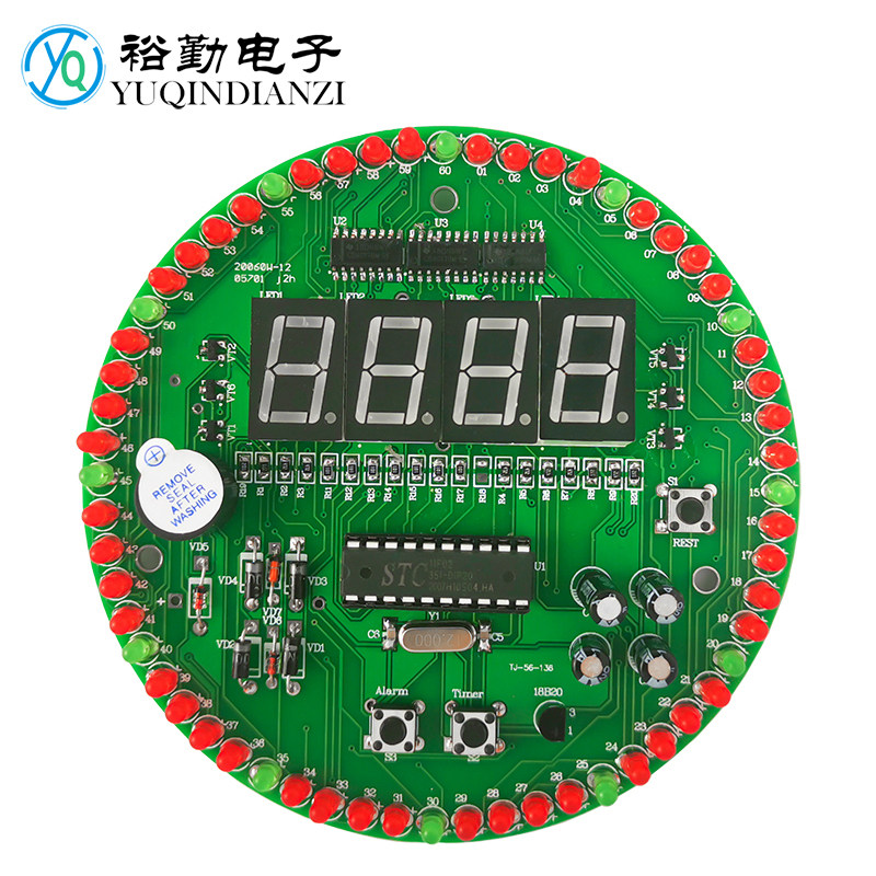 60s旋转电子钟电路的装配与调试60秒产品装配与调试技能竞赛套件