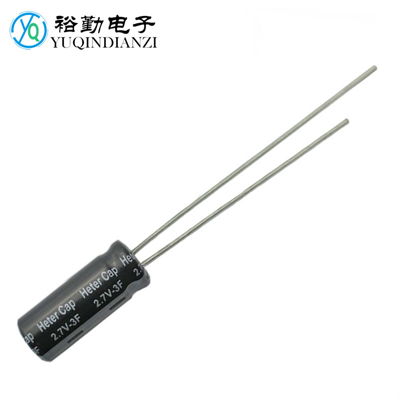 Capacitor 2 7V 3F straight plug original electrolytic capacitor farad capacitor electrochemical capacitor