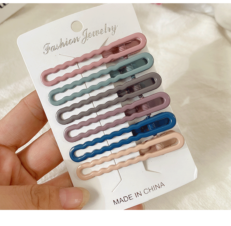 Morandi Color Hairpin Headdress Broken Hair Fixed Hair Clip Hairpin Wholesale display picture 9