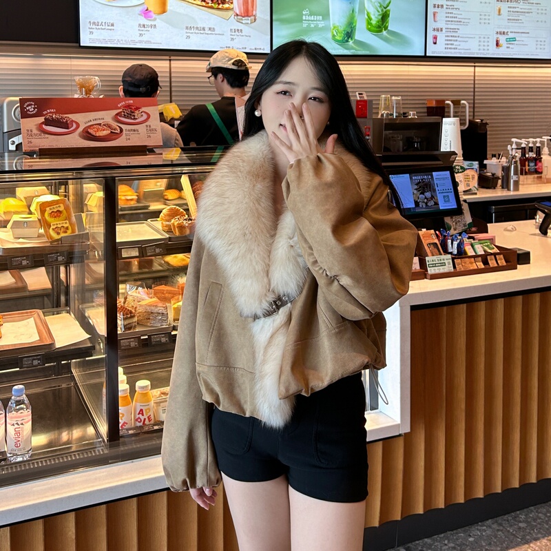 Goose down Liner down Jacket 2026 Winter New Fur Lapel Parka Coat Women's Fox Fur Collar