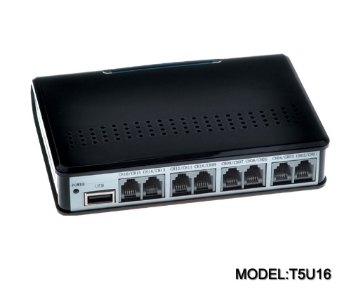 Tansonic T5U16 16CH Recording Box Telephone Recording Call Recording Remote Recording USB16CH Recording Box
