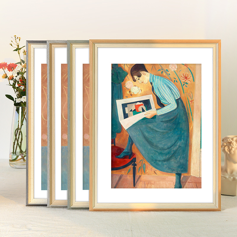 Simple modern photo frame hanging wall decorative picture frame mounted 12 inch 16 20 small fresh 4k open 8k poster frame a4