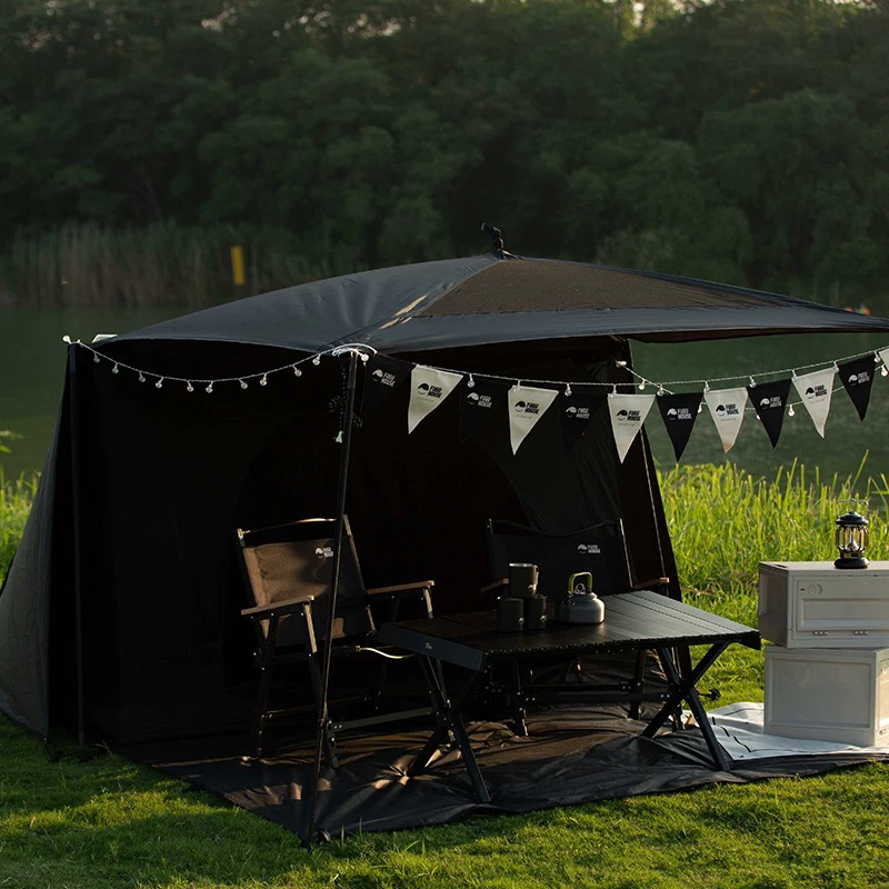 Retro Fugu Hosue Outdoor Portable Camping Park Tent, High-Looking Quick-Opening Tent for Camping