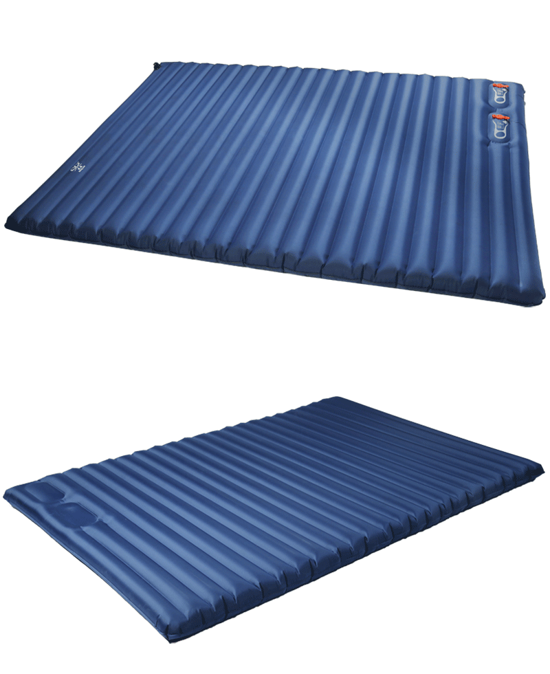 Ngoài trời PVC tự động bơm chân đôi bơm hơi đệm dày 10CM không khí đệm ẩm giữ ẩm lều pad nghỉ trưa pad - Thảm chống ẩm / Mat / Gối thảm trải đi picnic
