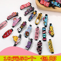 Korean simple hair card small edge clip Net red clip New strange duckbill clip acrylic hairhairclip hair accessories