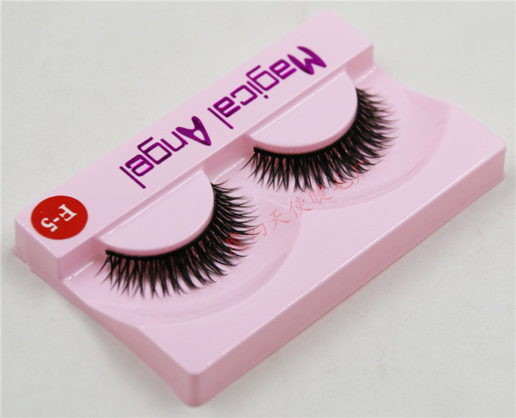 Magic Angel Làm sắc nét Lông mi giả Nhiều lớp dày chéo Tự nhiên Hộp thực tế 10 cặp Dây đeo bằng bông F5 - Lông mi giả keo kích mí the face shop