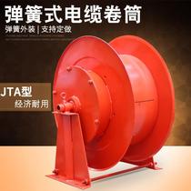 Spring-type cable drum JTA crane electromagnetic suction cup electric flat car grab bucket with wire-rewinding machine roll line