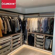 Omo wardrobe hardware hanging rod clothing rod aluminum alloy crossbar hanging hanger clothes bar clothes cabinet hanging rod