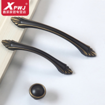 European style simple cabinet door handle antique bronze hand retro shoe cabinet cabinet drawer handle