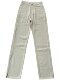Wearing supermodel legs, American retro high-waisted slimming jeans with leg slits and floor-length jeans, versatile straight-leg trousers for spring and summer.