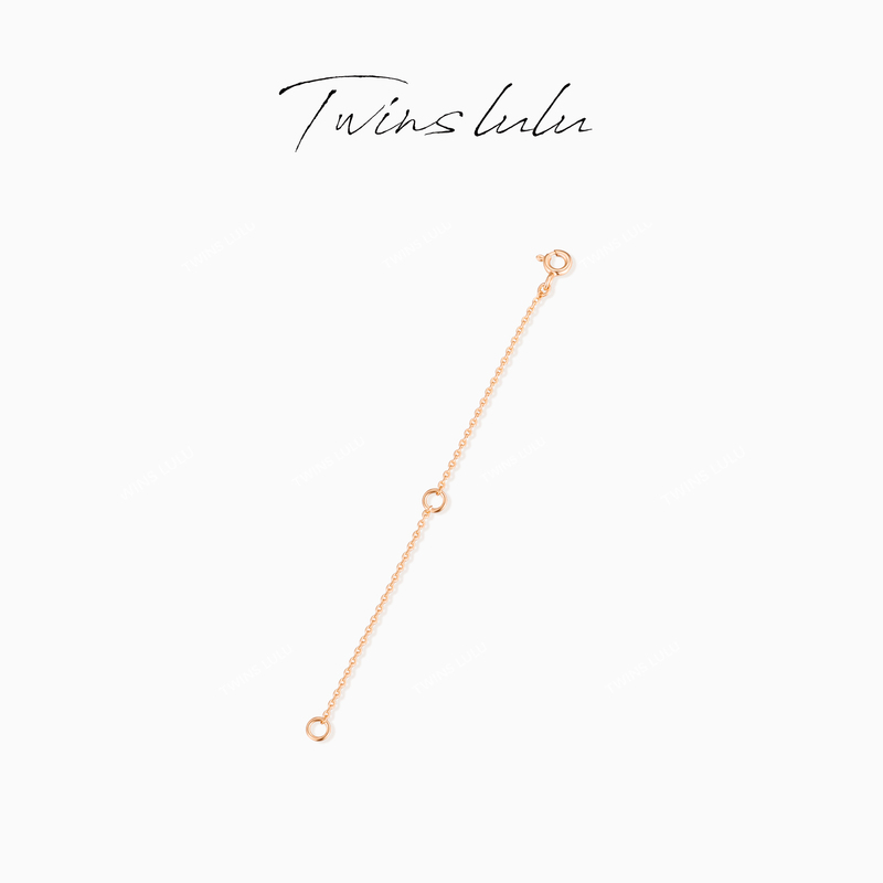 Twins Lulu Simple and Luxurious Fashion DIY Tail Chain Adjustable Bracelet Necklace Extension Chain Tsjl1