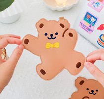 ins Wind with cute student bus card with rope rice card set creative travel luggage card consignment tag