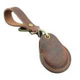 Кожаный защитный чехол для карты, прямоугольный чехол для проездного и картхолдер, индукционный брелок, из натуральной кожи