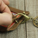 Ретро кожаный чехол для проездного и картхолдер ручной работы, брелок, воловья кожа