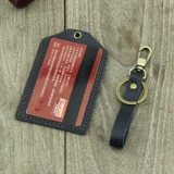 Кожаный чехол для проездного и картхолдер, брелок, мультяшный защитный чехол