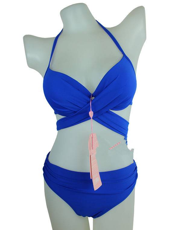 Bộ đồ bơi thương hiệu Hàn Quốc của Biyou chia ba mảnh thép hình bikini gợi cảm ngực lớn ngực nhỏ tập hợp áo tắm - Bikinis áo bơi cho người béo