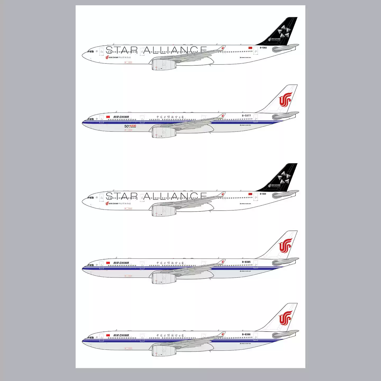 Inflight 1:200 飞机模型合金波音原厂波音B707-300 N792TW