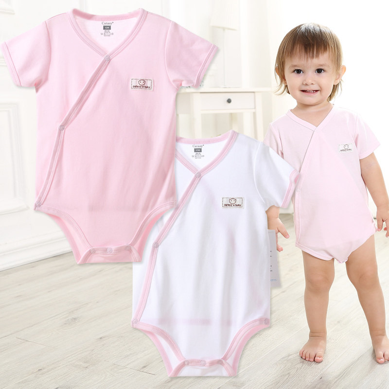 Carters baby short-sleeved triangle romper baby romper jumpsuit summer newborn underwear 240018