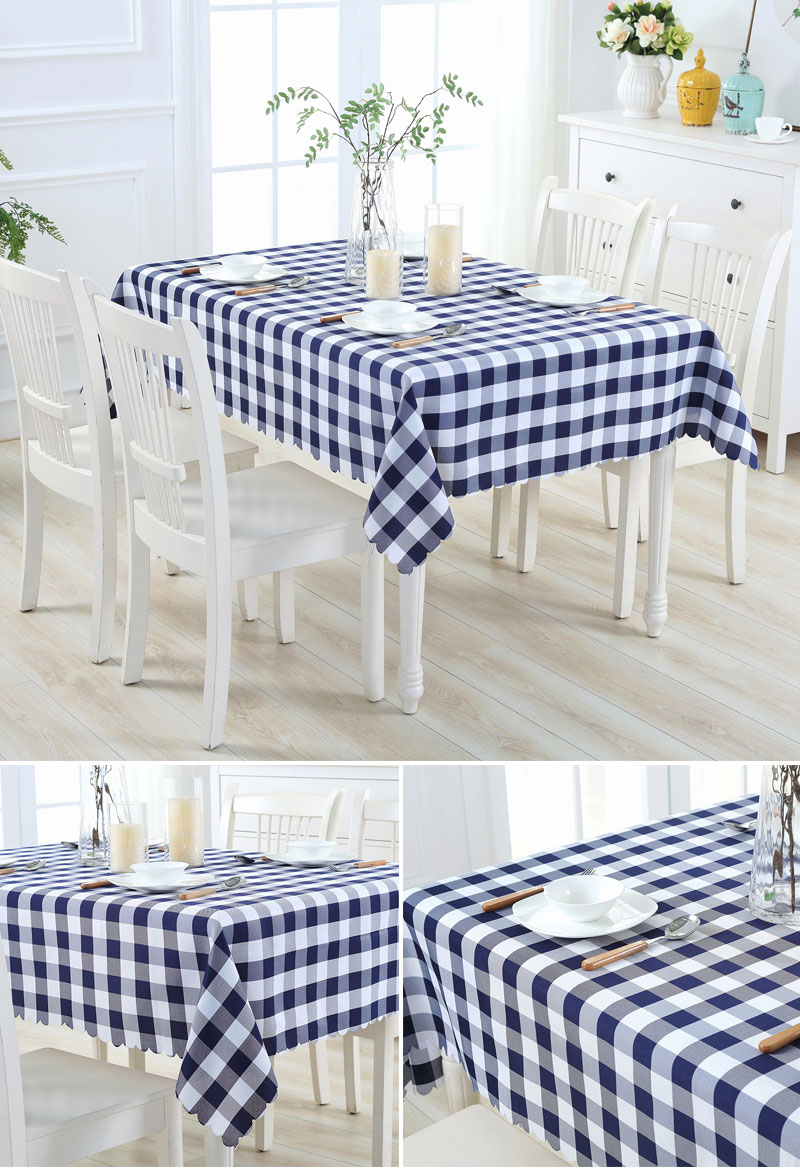 khăn trải bàn vải kẻ sọc nhà bình dị nhỏ hiện đại văn học Scandinavian bàn cà phê hình chữ nhật nắp bảng vải vải tươi - Khăn trải bàn khăn nhựa trải bàn