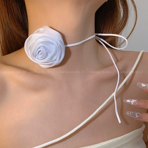 Ретро черное ожерелье, цепочка до ключиц, чокер, ремень, 8 цветов, в цветочек, французский стиль