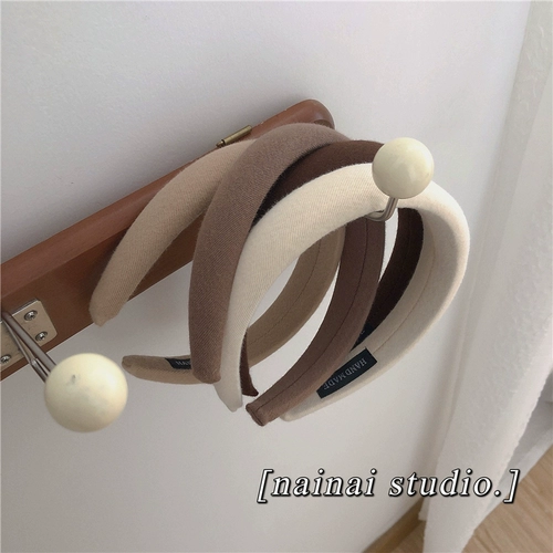 2025 Новая повязка на голову ~ Супер удобная ткань Губка повышенная повязка на голову Вес корейские аксессуары из коричневых волос для женского прилива волос