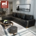 Dillow sofa Bắc Âu tối giản phong cách hiện đại nhiều người da bò da sofa kết hợp phòng khách sẵn sàng - Ghế sô pha Ghế sô pha