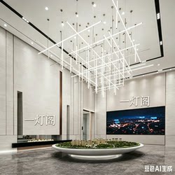 Italian Real Estate Agency Model House Lighting Designer Hotel Lobby Banquet Hall Lighting Villa Duplex Apartment Living Room Lighting