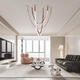 Designer Creative Simple Belt Lamp House Living Room Dining Room Model Room Highlight Lamp Duplex Loft Staircase Chandelier