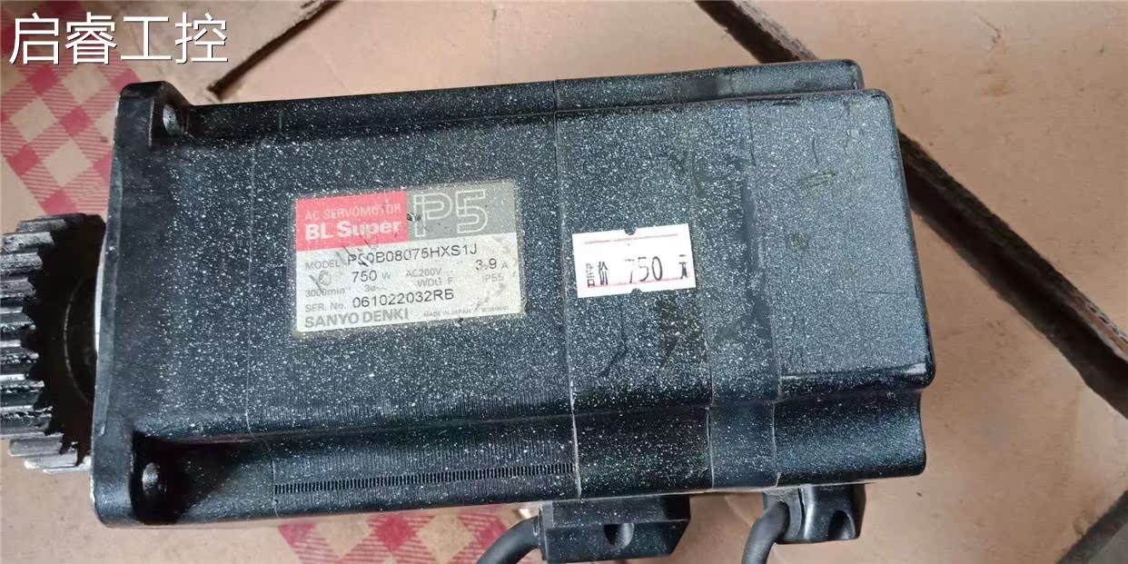 Sanyo servo motor P5B8075HX1SJ0 BRU750W real 0 picture package