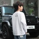 小象汉姆 Летняя одежда, детский белый базовый приятный телу хлопковый весенний антибактериальный лонгслив