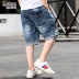 Quần áo trẻ em voi bé trai quần short denim quần trẻ em mùa hè 2019 mới quần trẻ em nước ngoài lớn - Quần jean