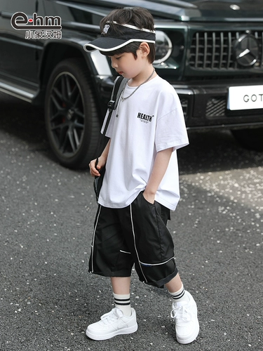 小象汉姆 Летняя одежда, детская летняя футболка с коротким рукавом, короткий рукав, подходит для подростков