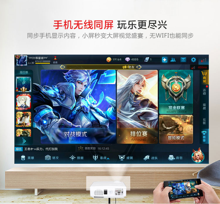 Máy chiếu tại nhà của chúng tôi