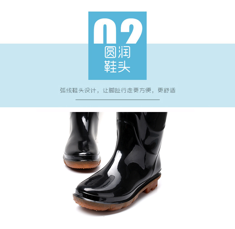 Hongxinglong mưa khởi động mưa khởi động giày không thấm nước của nam giới không trượt ống cao trong mùa đông nhà bếp ấm giày cao su giày khởi động giày giày đi mưa cao cấp