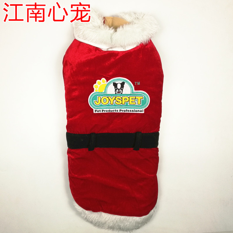 Pet Dog Clothes Christmas Thick Padded Coat New Year Dog Clothes Winter Clothes Medium Dogs Large Dogs