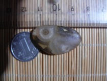 Gobi stone nine-eye shale rough stone eye stone money stone pendant - fish