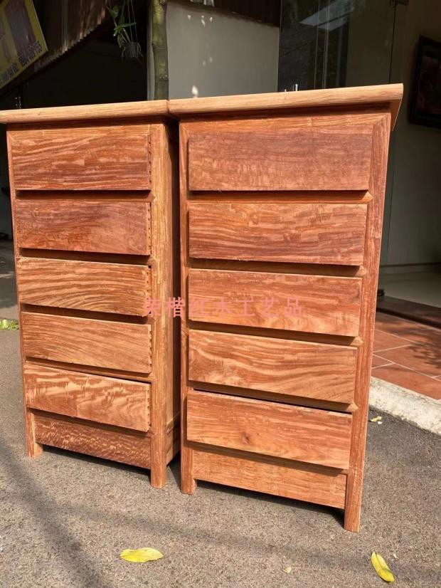 Vietnamese Redwood Furniture Pear semi - finished Five - Double Cabinet Myanmar Pearl Pearl Pearl Selection Customized Ten socket