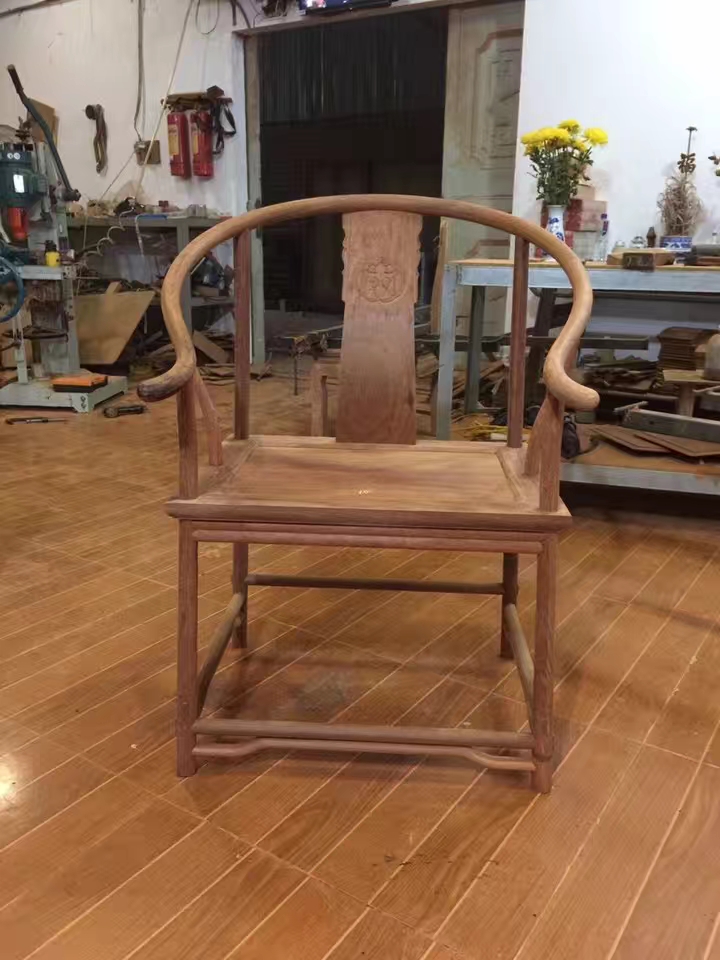 Vietnamese Red Wood Furniture Flowers Pear Wood Myanmar Flowers Pear Wood Ring Chair Domestic Craft Mortise And Tenon structure