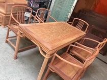 Vietnam mahogany furniture rosewood semi-finished tea table leisure table six-piece set of material selection custom tenon and mortise structure