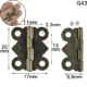 G43 [40] 20*17 мм зеленый древний цвет 180 градусов