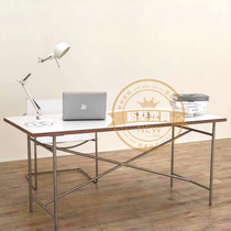 Bag House Desk Solid Wood Table Rectangular Desk Meeting Long Table Computer Desk Design Bench Coffee Table