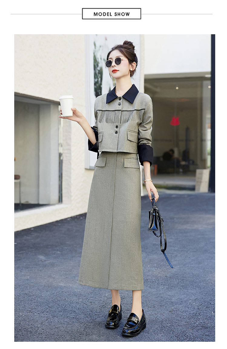 E3245 1970K ÁO VEST NỮ TEMTDEI VEST DÀI TAY CẢ BỘ 2 MÓN MÙA XUÂN THU ĐÔNG THỜI TRANG NỮ ĐỒ CÔNG SỞ G05 SẢN PHẨM MỚI