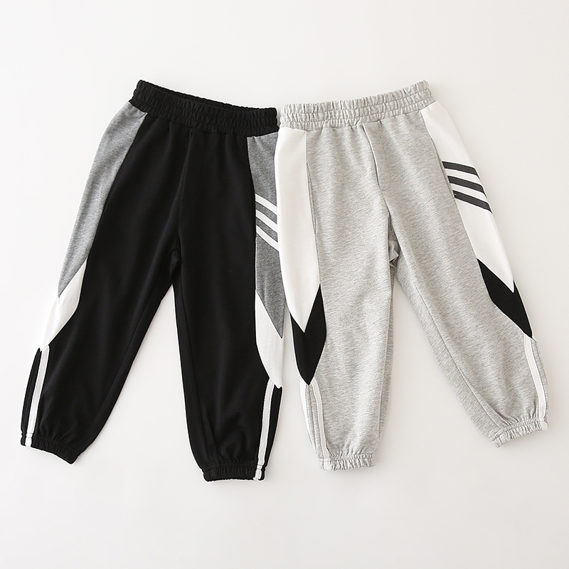 Hàn Quốc phiên bản của trẻ em sweatpants tinh khiết bông quần bé không khí giản dị 2020 mùa xuân ăn mặc mới trẻ em quần quần.