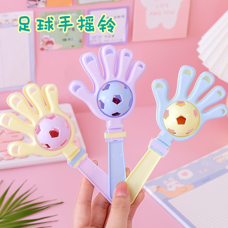 Baby slapping hand baby soothing football hand rattle toddler early teaching puzzle clapping hand toy Yiwu stall hot sell