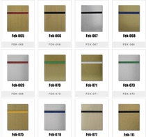 Two-color plate Fulcon metal surface Gold brushed silver brushed two-color plate size 60X120 cm thick 1 5 mm