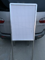 KT board display stand Billboard outdoor display board vertical display stand floor recruitment poster shelf stainless steel