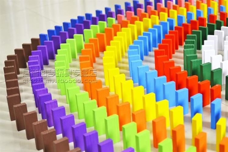 Trẻ em Building Blocks Đồ Chơi Bé Trai và Bé Gái Domi Luo Domino Câu Đố Domino Lớn Nomi Domino Triệu Thẻ