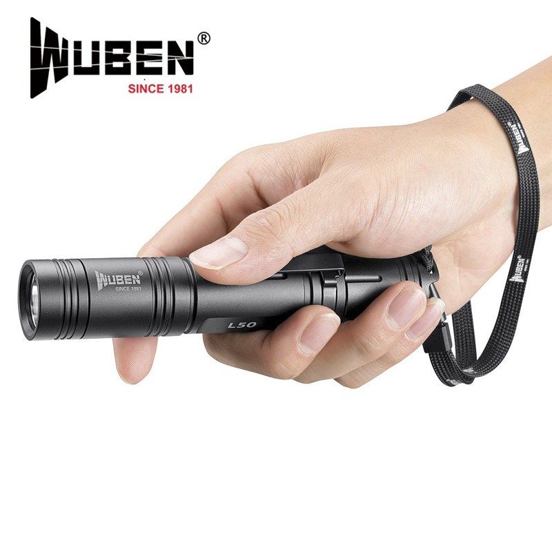 Wuben Business Moto L50 Flashlight Intense Light Charge Super Bright Waterproof Far Shot Outdoor Home 1200 Flow Ming can be straight